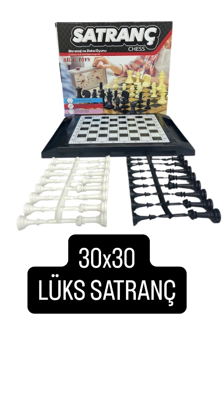 30x30 LÜKS PLASTİK SATRANÇ OYUNU